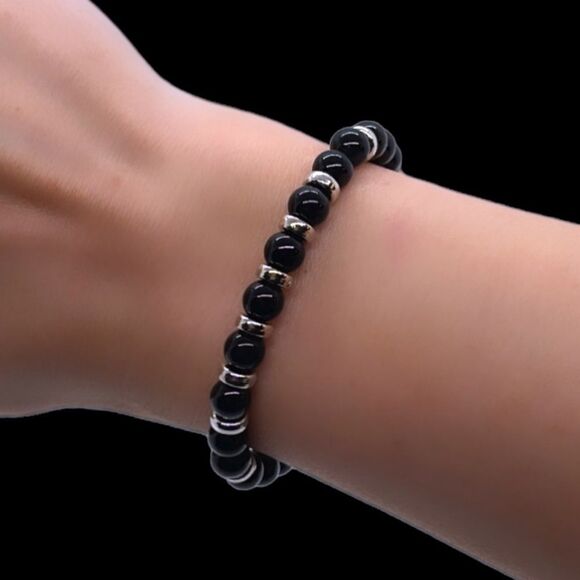 NWT Wool + Pepper Co. ONYX Bracelet - Picture 11 of 14